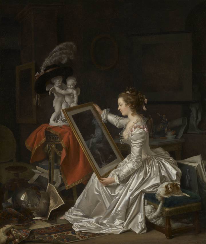 Marguerite Gérard, The Interesting Student (L’élève intéressante), about 1786. Musée du Louvre (RFML.PE.2019.51.1). Photo © RMN-Grand Palais (Musée du Louvre) / Mathieu Rabeau.