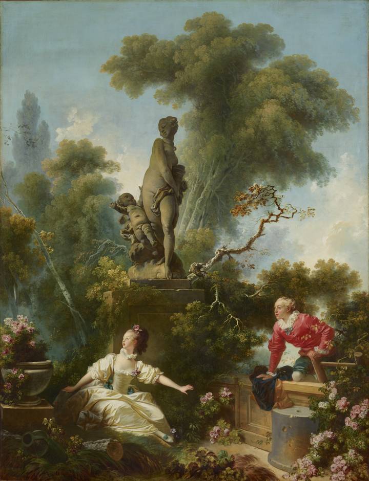 Jean-Honoré Fragonard, The Progress of Love: The Meeting, 1770/71. The Frick Collection (1915.1.46). Copyright The Frick Collection.