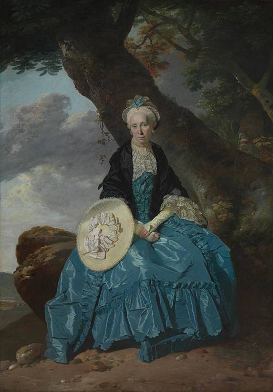 Johann Zoffany, Mrs Oswald, 1763–4. National Gallery (NG4931).