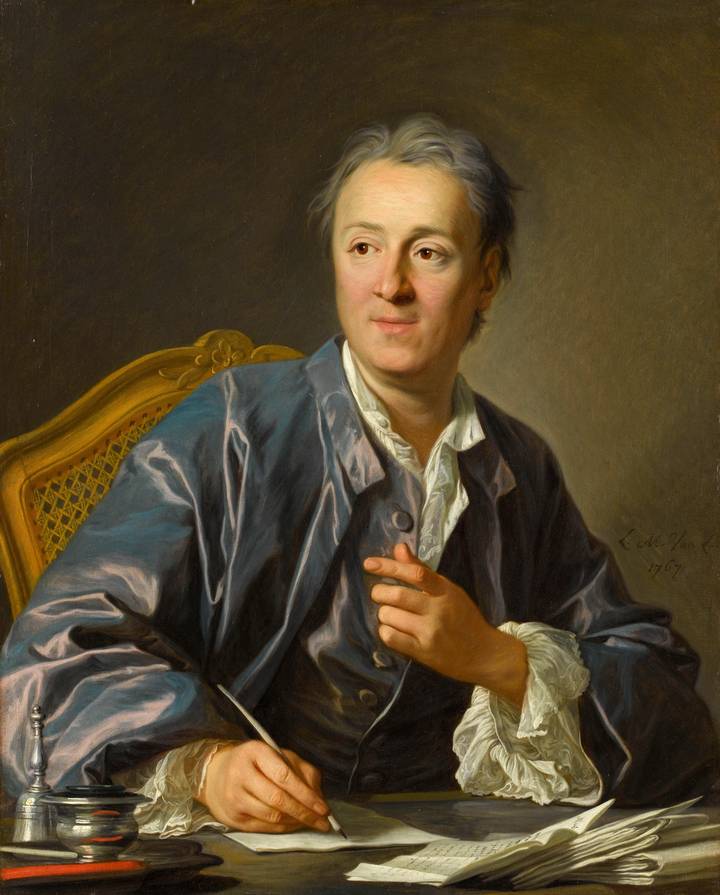 Louis-Michel van Loo, Denis Diderot (1713–1784), writer, 1767. Musée du Louvre (RF 1958). Photo © RMN-Grand Palais (Musée du Louvre) / Stéphane Maréchalle.