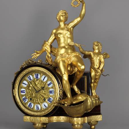Attributed to André-Charles Boulle, movement by Jean Jolly Mantel clock  About 1715 © The Trustees of the Wallace Collection (1)