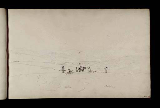 Joseph Mallord William Turner, Grouse Shooting with Dogs and Horses on the Moors near Beamsley Beacon, about 1816. Tate (D09024) © Tate, London CC-BY-NC-ND 4.0